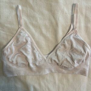 Boody Triangle Bralette Size Large, Powder pink
